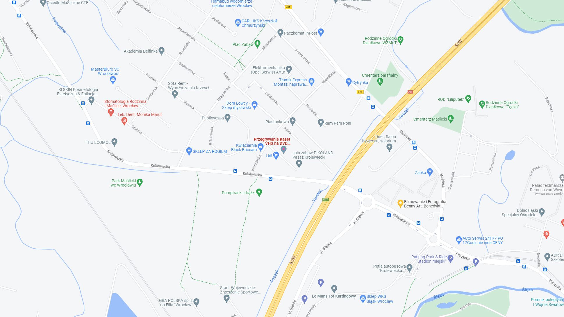 Mapa-Dojazdu-VHS-Copy-przegrywanie-kaset-VHS-na-DVD-punkt-Dea-Print-ul.-Warminska-20-Pasaz-Krolewiecki-Wroclaw-tel.-886169530.