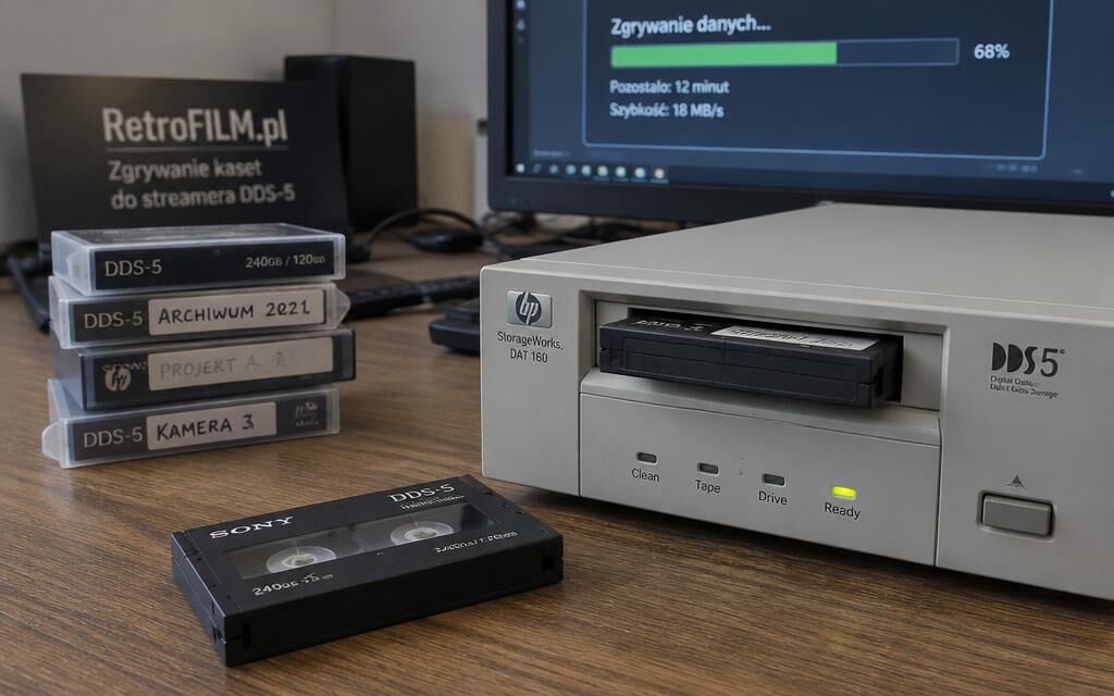 Zgrywanie z kaset do streamera DAT 72 72GB -1024x640